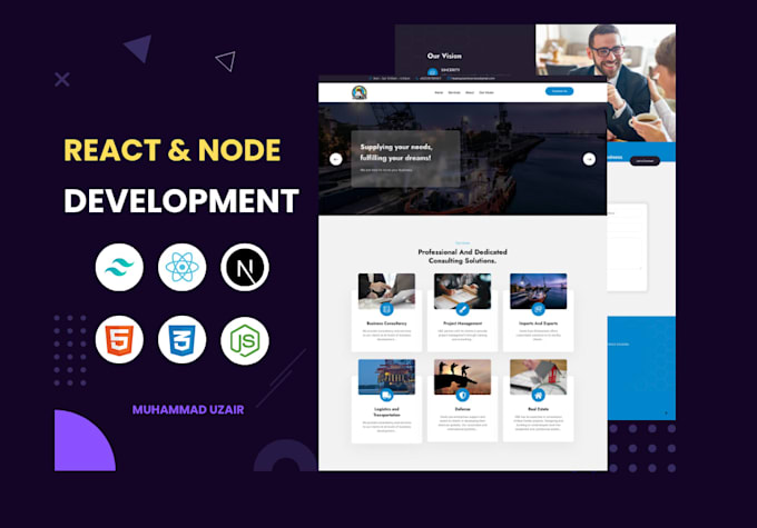develop scalable websites with next js, react, node js and mongodb