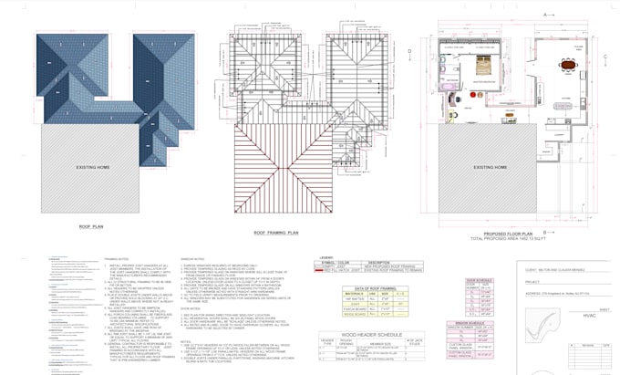 draw full set architectural plans for city permit