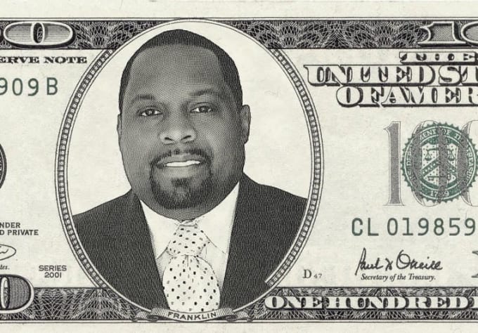 Put Your Face On A Image Of A 100 Dollar Bill By Ocollier Fiverr