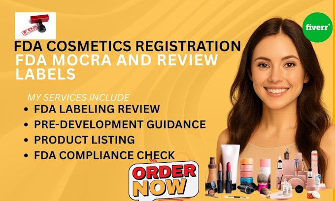 Register your cosmetic facility with fda mocra and review labels by ...
