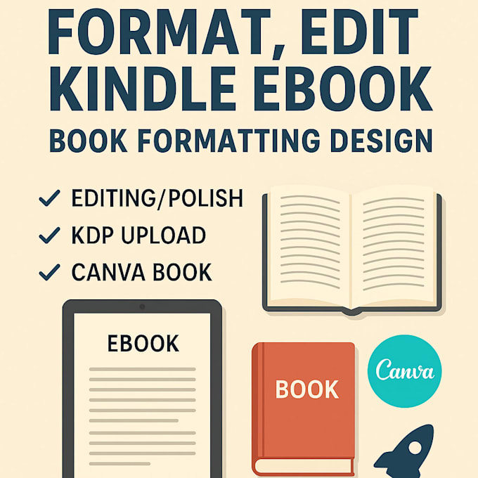 Format design create edit redesign editable canvas ebook book design ...