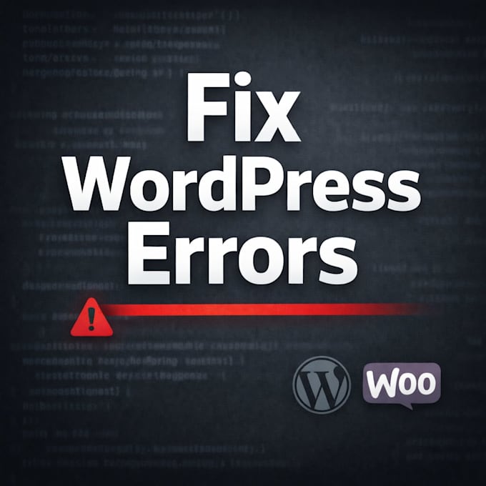fix urgent wordpress, woocommerce and elementor errors fast