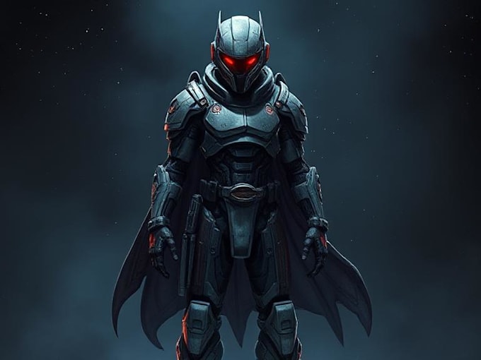 sci fi character illustration or sci fi character