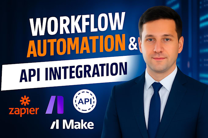 create workflow automation and API integration using zapier make python or ai