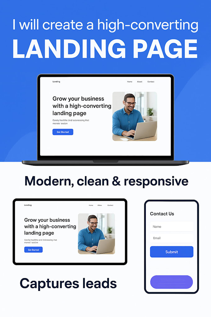 develop a complete website with admin panel