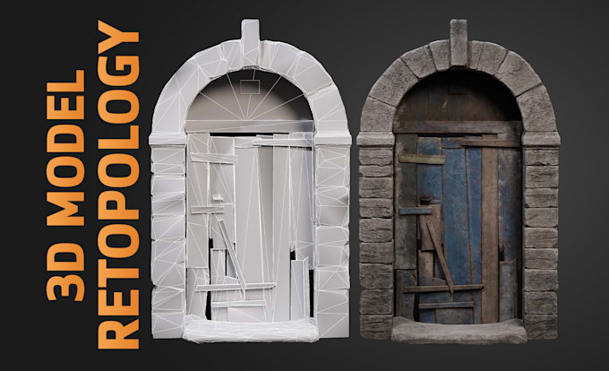 do retopology your 3d model, uv unwrap, bake