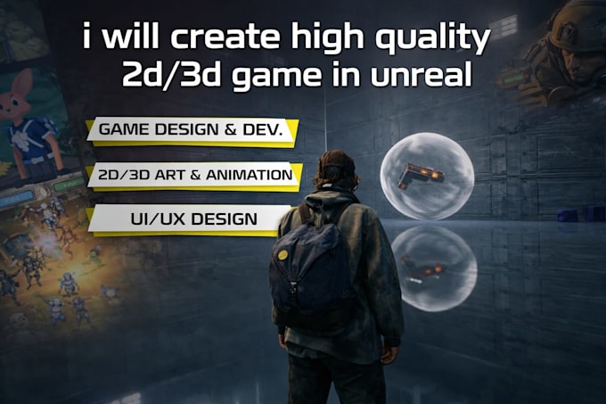 create high quality unreal engine 5 game for you