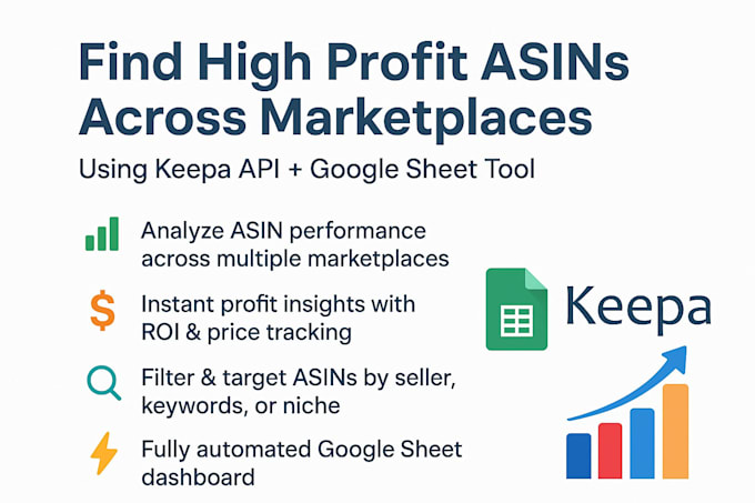 build a keepa API google sheet to find high profit asins