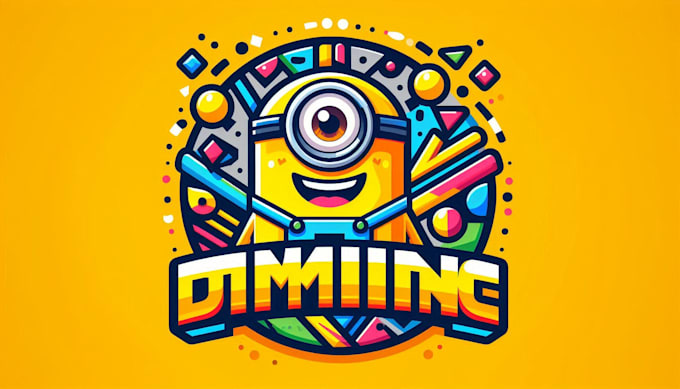 design good looking minion logo with creative concepts