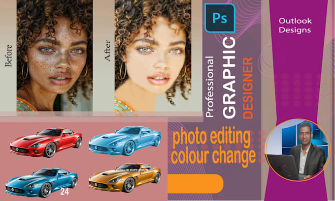 do photo editing and colour change