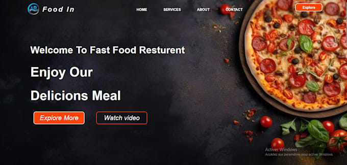 develop professional website pages