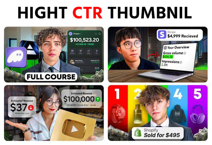 design high CTR thumbnail
