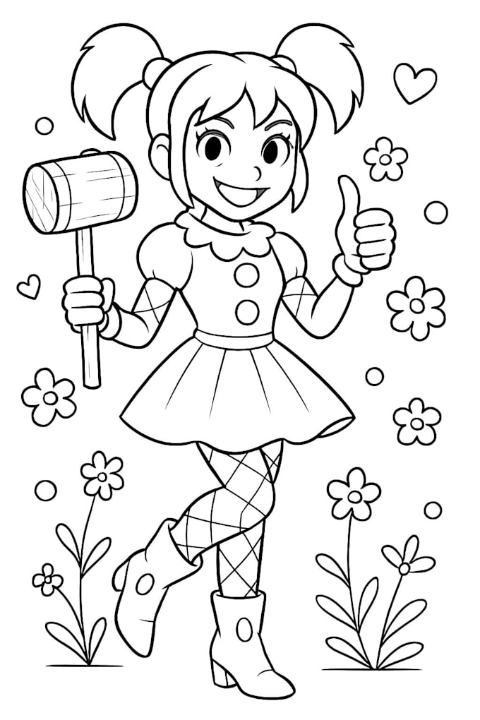 make colouring book pages for kids and children