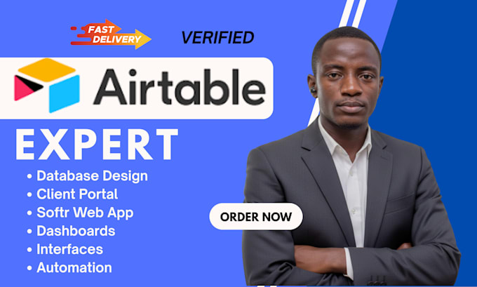 set up airtable database airtable CRM base automation formula rollup field softr