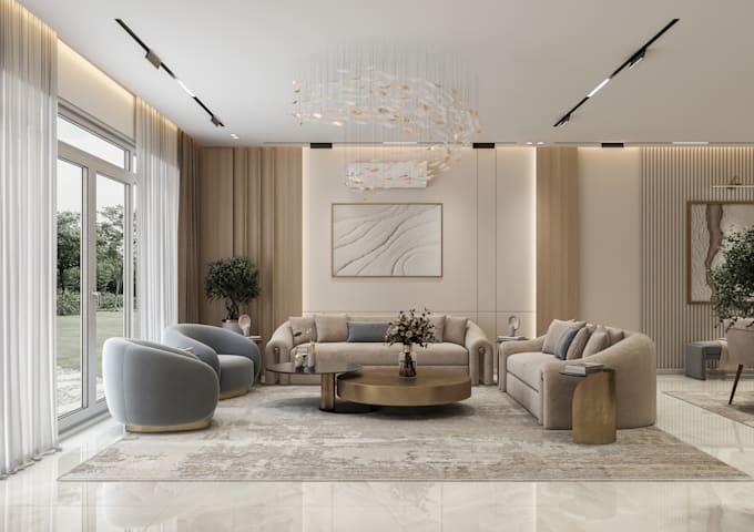 Do interior design for bedroom,majles, and living room by Angigad | Fiverr