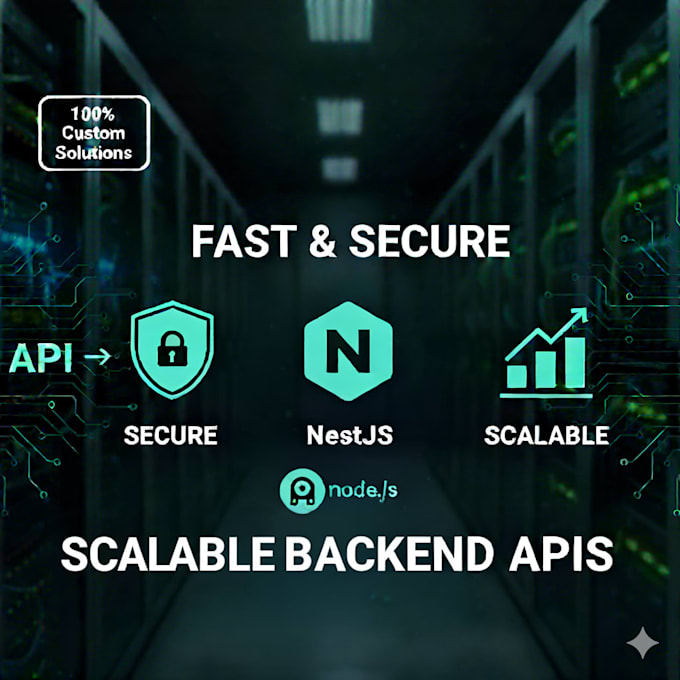 be your node js backend developer to build a fast, secure, and scalable apis
