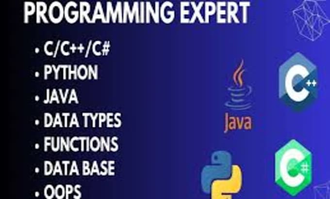 code in cpp, csharp, java, python, dsa, dotnet, sql and database