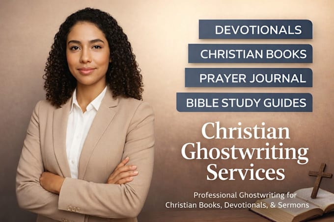 ghostwrite christian book, self help, prayer journal, devotionals, and sermons
