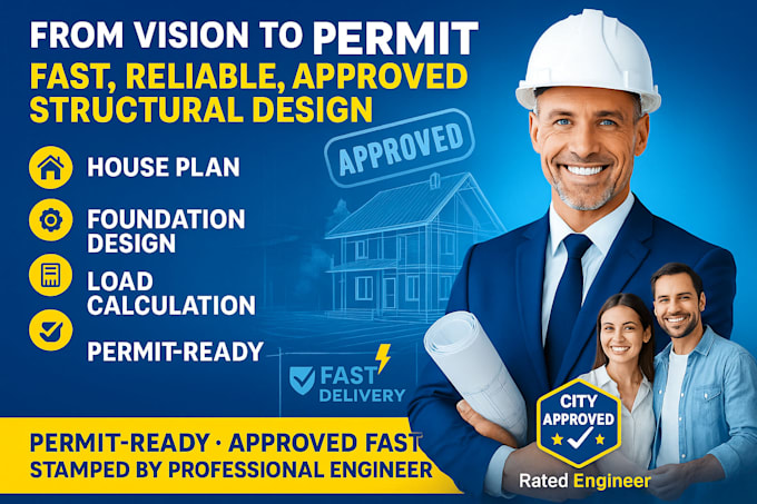 Photo inspiration: Gallery Detail: Permit Ready Structural Engineer Foundation Design House Plans Load Calc