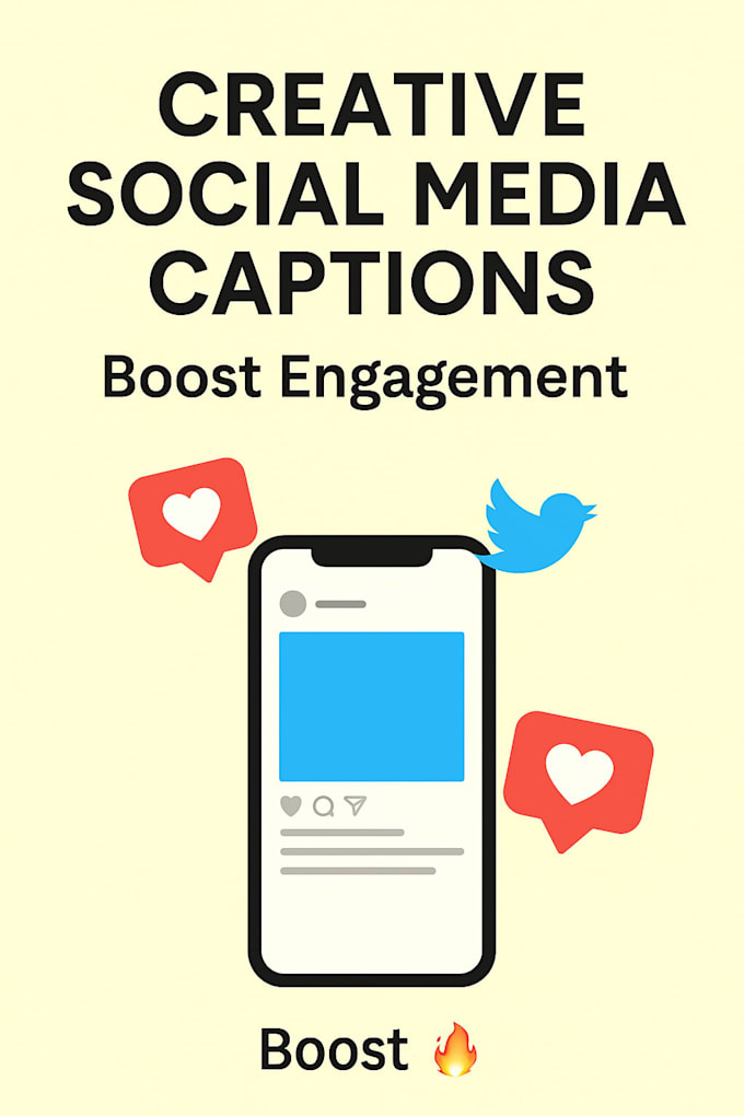 Write creative social media post and captions for your brand by ...