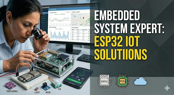 design and program arduino esp32 iot systems with sensors