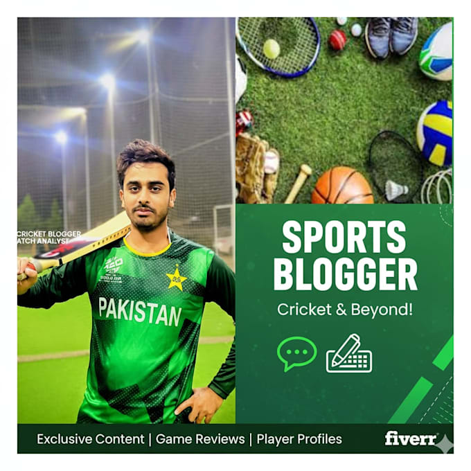 write engaging cricket blogs, match reports and analysis