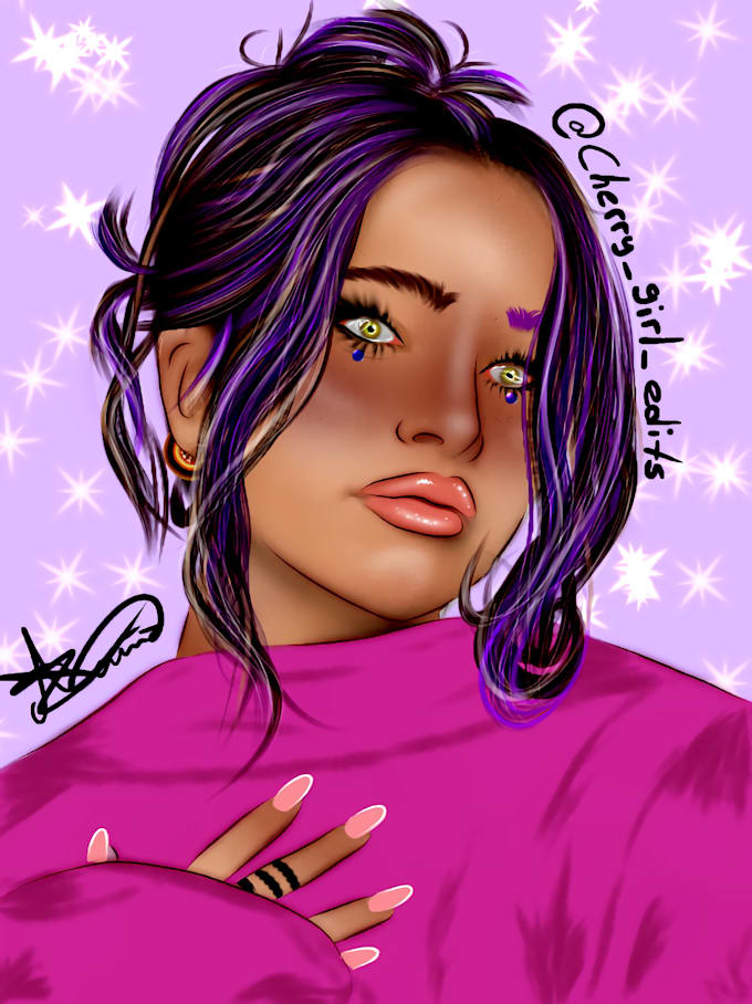 custom digital portraits in ibispaint x