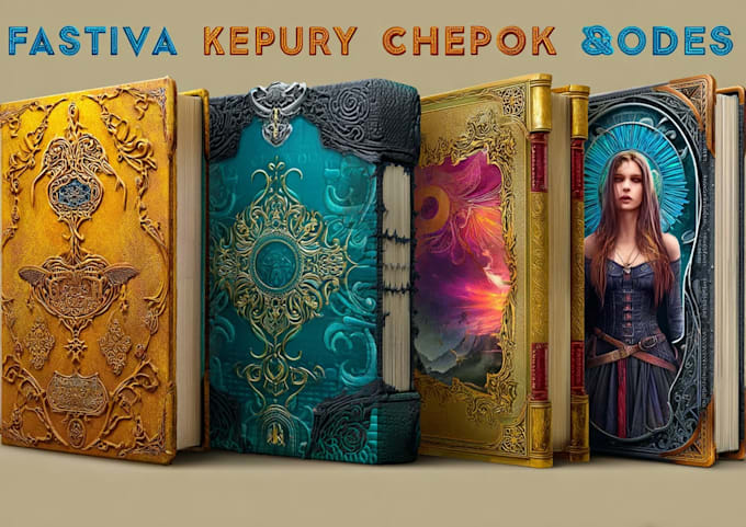 design an epic fantasy book cover that brings