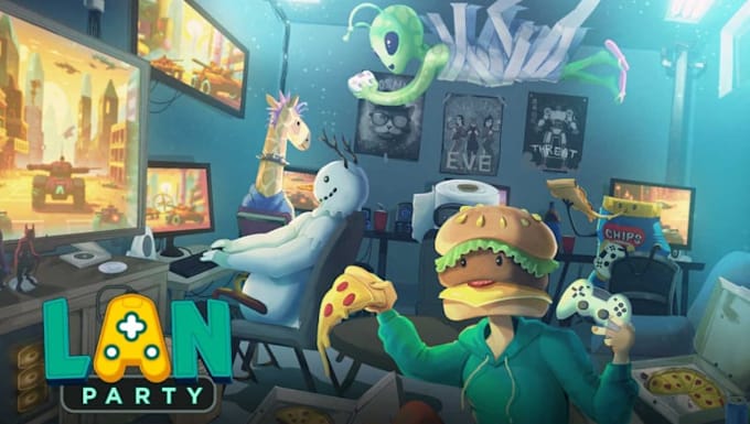 create steam capsule art in pixel art style