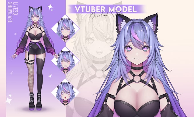 design and rig your unique, stream ready live2d vtuber model