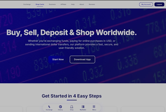 build professional currency exchanger website
