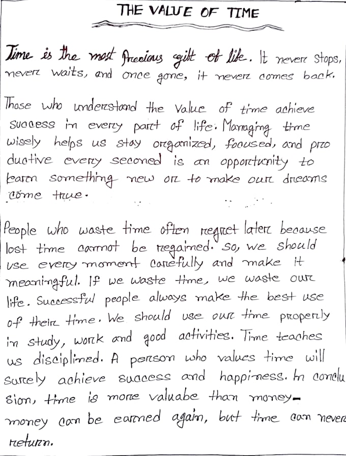 provide professional handwriting services