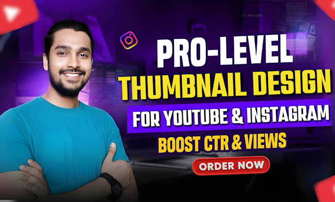 design premium thumbnail for your youtube channel
