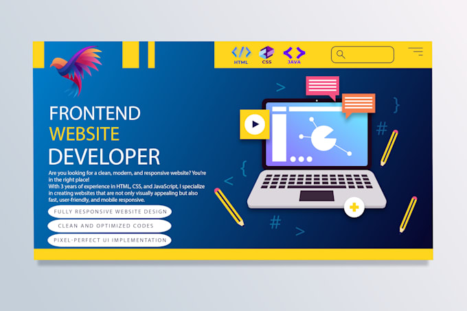 be your front end web developer