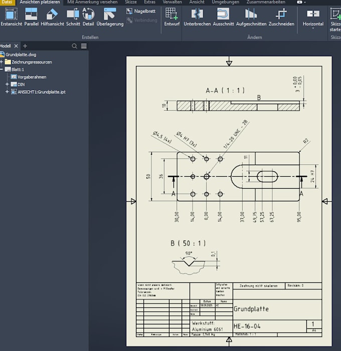 create precise cad models and technical drawings for your manufacturing needs