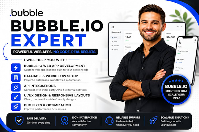 build bubble io website, bubble mvp, bubble developer, build bubble saas app