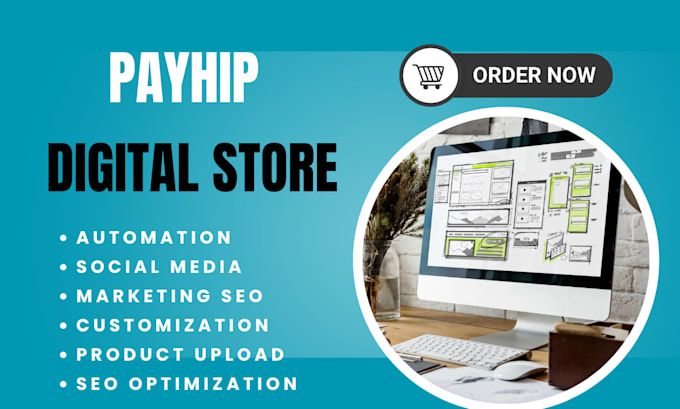 design payhip online course website store, payhip store