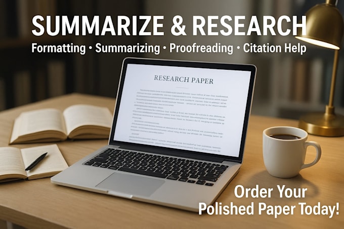 summarize format your academic research papers professionally