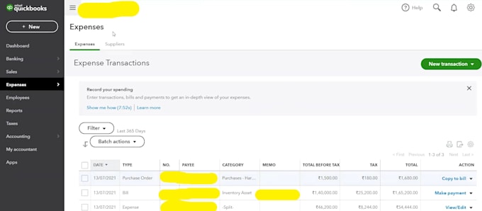 maintain your accounting bookkeeping qbo quickbook