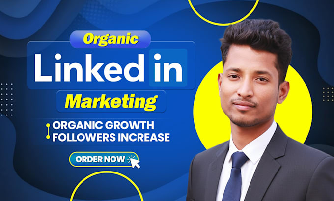 do organic linkedin marketing promotion with real followers