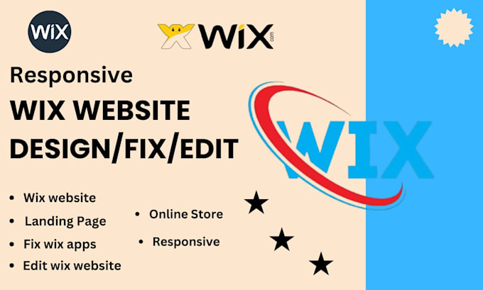 edit, update, do wix website redesign, fix wix app issues