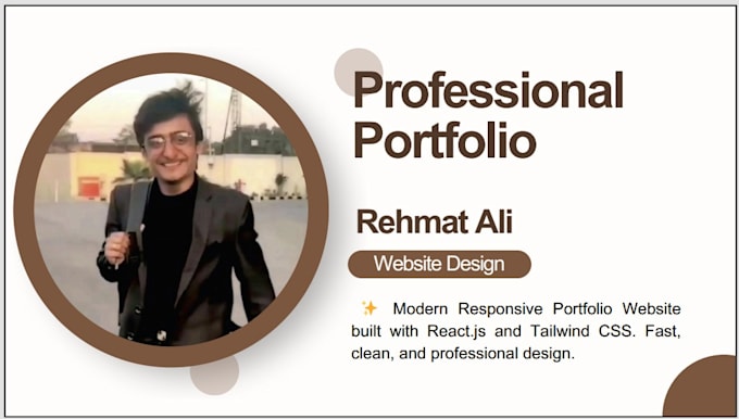 create a modern design, fully responsive website using react