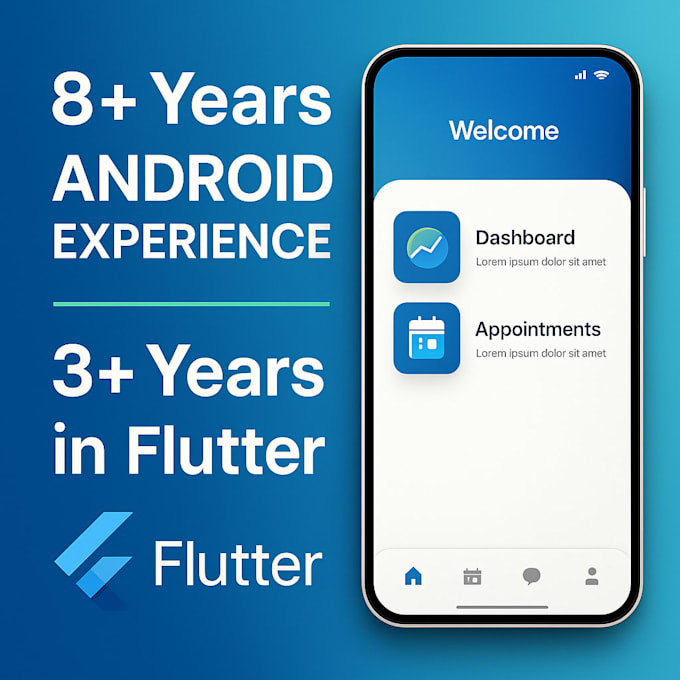 build modern android and flutter apps with clean UI and robust code