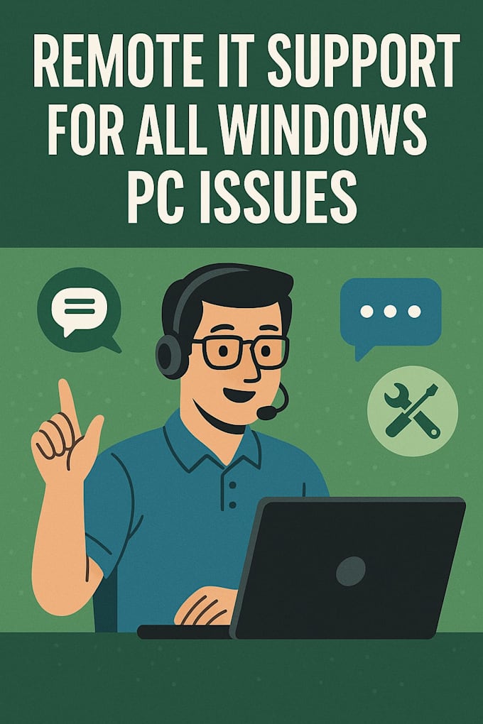 remote windows PC support and fix all your computer issues fast