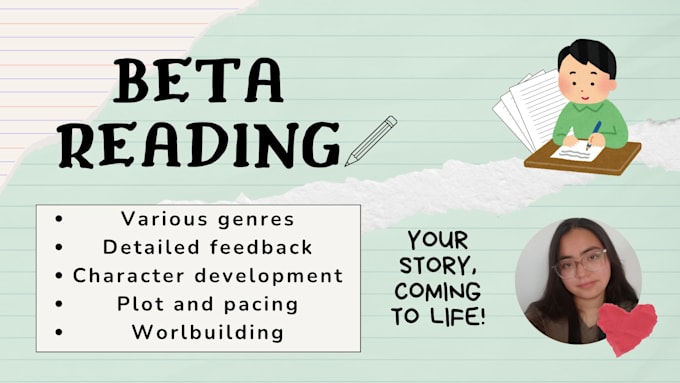 beta read and critique your manuscript constructively with a honest feedback