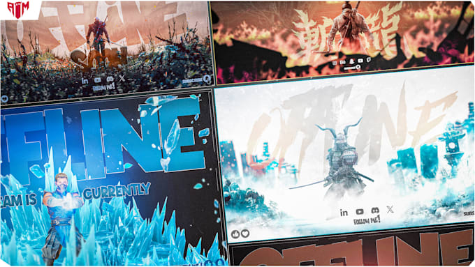 create a professional twitch animated overlay