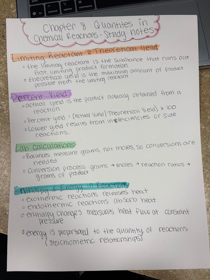 create clear and organized notes for your studies