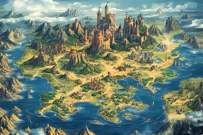 Fantacy Magicmaps Make your fantasy maps by Raquelogden | Fiverr