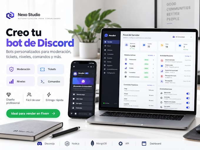 programare un bot de discord personalizado