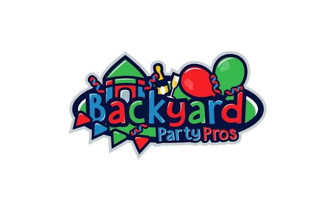 design dynamic elegant pop up party logo